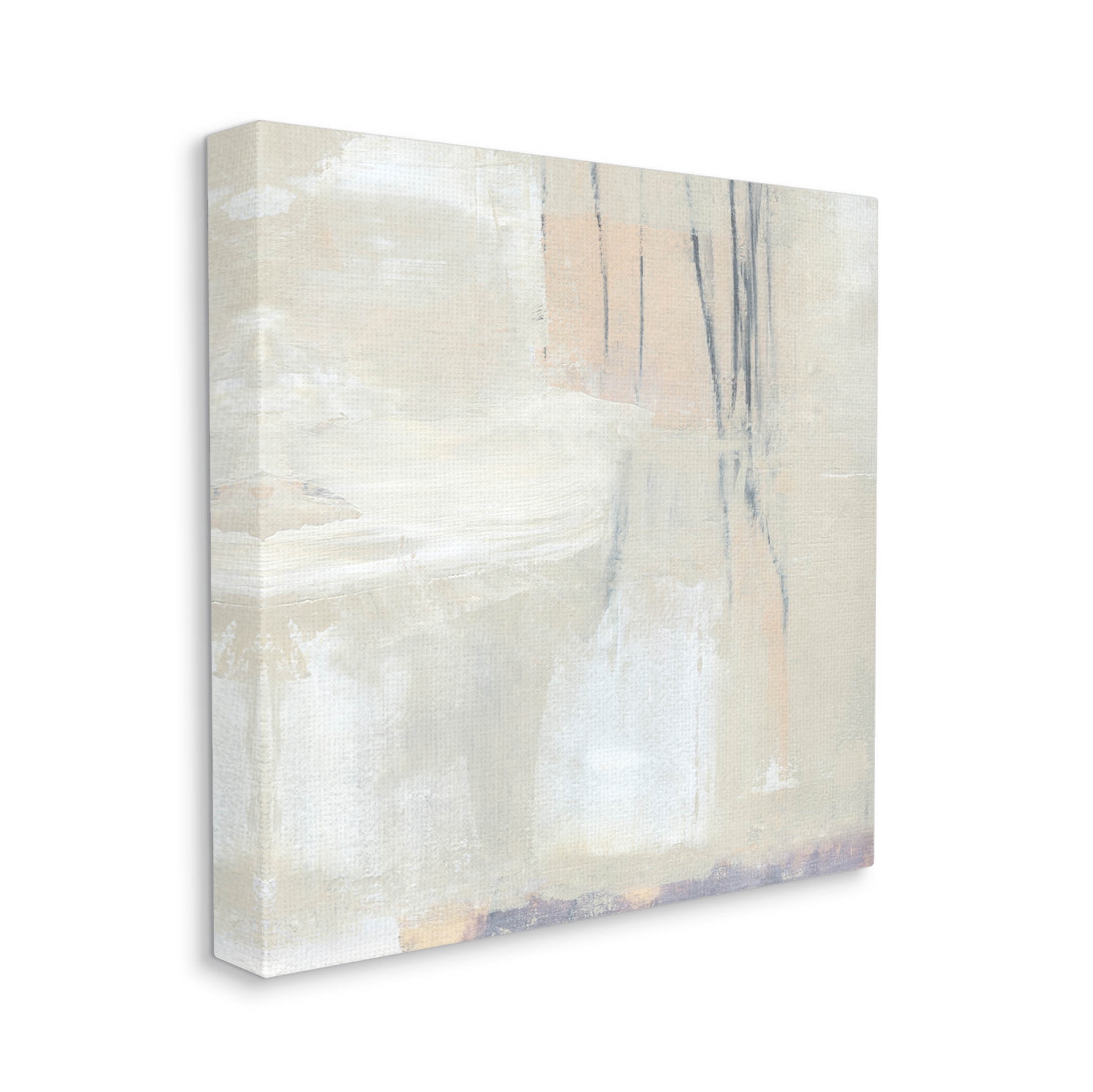 Stupell Industries Abstract Beige Lines Arrangement Painting Gallery Wrapped Canvas Print Wall Art, Design by Annie Warren