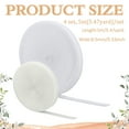 thumbnail image 2 of 4 Set Reusable Polyester Cable Ties Hook and Loop Cord Organizer Wire Ties for Earbud Headones ones Electronics Electrical Computer PC Wire Wrap Management White 8.5mm 5.47 Yards(5m)/Set, 2 of 6