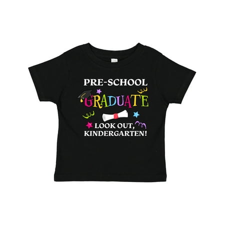 

Inktastic Pre-School Graduate Look Out Kindergarten! Gift Toddler Boy or Toddler Girl T-Shirt
