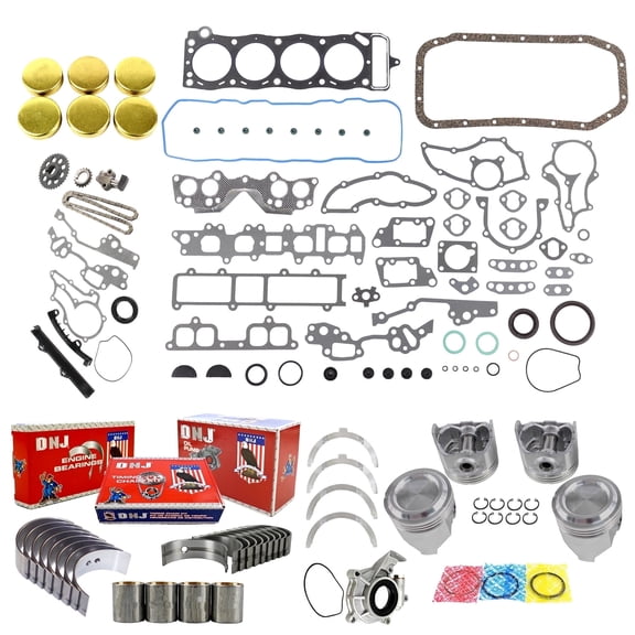 DNJ EK908M Master Engine Rebuild Kit Fits Cars & Trucks 1983-1984 Toyota Celica Pickup 2.4L SOHC L4 8V 2366cc 22R 22REC
