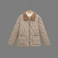 thumbnail image 4 of PiGOGI Women's Winter Jacket Casual Winter Coat Fall Outerwear Khaki XL, 4 of 4