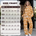thumbnail image 5 of Renewold Womens Lounge Sets Petite 2 Piece Outfits Women's Activewear Mock Neck Pullover Drawstring High Waisted Sweatpants Lightweight Jogger Set, Pastoral Floral Print Orange, XS, 5 of 7