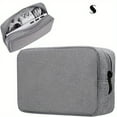 thumbnail image 3 of Canvas Storage Bag, Cable Cord Organizer Travel Bag, Small Electronics SD Card Power Bank Storage Bag, 3 of 15