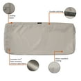 thumbnail image 3 of Classic Accessories Ravenna Water-Resistant Patio Bench/Settee Cushion Cover, 42 x 18 x 3 inch, Mushroom, 3 of 15