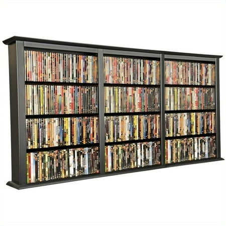 Venture Horizon Triple Wall Mount Media Cabinet in Black