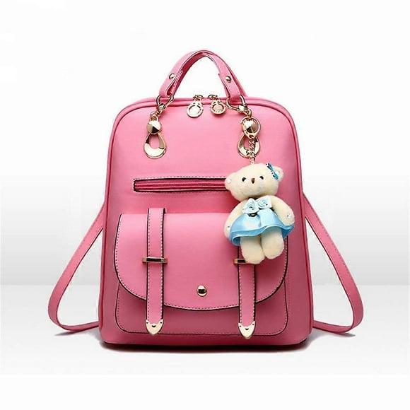 Women's Shoulder Bag Hanging Bear Bag Casual Schoolbag