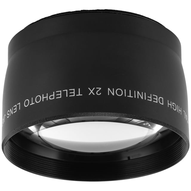 Lente de cámara Jadeshay Teleobjetivo 2X Negro