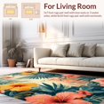 thumbnail image 2 of Flatwoven High Traffic Area Rug, Tropical Paradise, Non Slip, Stain Resistant, Washable Area Rugs for Living Room, Bedroom(Green, 6X9), 2 of 8