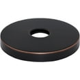 thumbnail image 2 of Corla Modern 3.5” Escutcheon Plate Extra Large | Shower Arm Flange Universal Replacement Cover Round 3 1/2 Inch (Oil Rubbed Bronze), 2 of 6