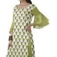 thumbnail image 5 of Moomaya Women's Printed Indian Ethnic Clothing Set-Printed Kurta w/ Pants, Designer Tunic Dress, 5 of 9