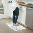thumbnail image 5 of SoHome Cozy Living Home Sweet Home Floral Anti-Fatigue Kitchen Mat, Grey/Blue, 17.5"x30", 5 of 13