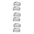 thumbnail image 4 of Decodeary 2 Pack en Acier Inoxydable Ceinture de Plongée D Anneaux de Maintien du Poids pour 5cm Sangle Style un 3Set, 4 of 6
