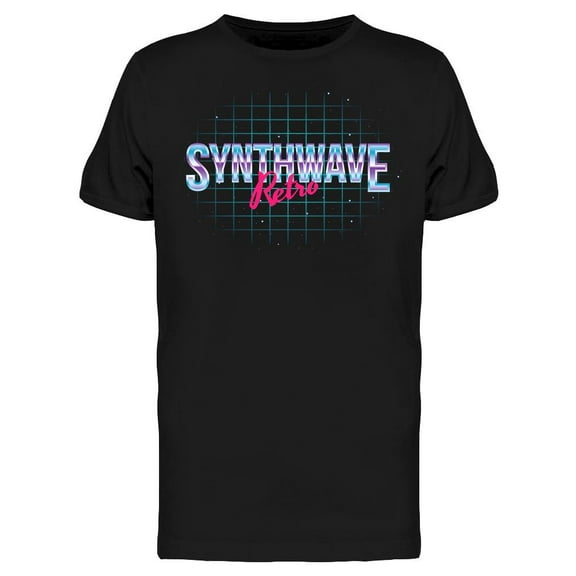 Synthwave Retro T-Shirt Men -Image by Shutterstock, Male Medium
