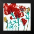 thumbnail image 2 of Goldberger, Jennifer 15x15 Black Modern Framed Museum Art Print Titled - Flower Expression II, 2 of 5