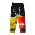 thumbnail image 3 of Lsque Vibrant Color Splash Print Women's Pajama Pants, Lounge Pant - Comfortable Home Wear,Elastic Waistband, Stylish Design-Small, 3 of 9