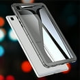 thumbnail image 2 of Clear Case for Samsung Galaxy Tab A7 Lite 8.7" 2021 SM-T225/SM-T220/SM-T225N/SM-T227U, Slim Lightweight TPU Back Transparent Shockproof Drop Protective Ultra Thin Anti-Yellow Case Cover, Black, 2 of 7