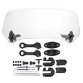 thumbnail image 2 of Motorcycle Windshield, Motorcycle Screen Extension Clip On Extension Spoiler Universal Motorcycle Modified Windscreen Windshield Spoiler Air Deflector Transparent, 2 of 7