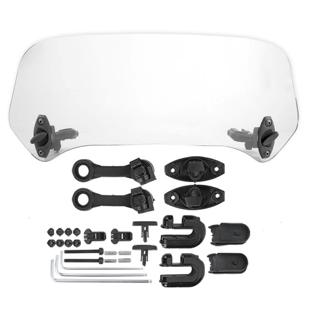 Parabrisas universal modificado para motocicleta, alerón, deflector de aire transparente