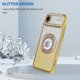thumbnail image 5 of Compatible con iPhone 17 Air Estuche con purpurina magnética con Magsafe Estuche de diamantes de imitación de lujo con vista de logotipo Chapado en diamante brillante Protección de lente de cámara, 5 of 6