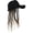 (Black Hat) Light Brown, variant on Braided Wig Baseball Cap, Snapback Hat with Attached Dreadlock Braids for Men Women Costume Party Festival Daily Wear