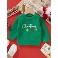 thumbnail image 3 of SUNSIOM Baby Girl Sweater Long Sleeve Flower Letters Knit Pullover Sweatshirt Warm Fall Winter Clothes, 3 of 8
