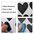 thumbnail image 4 of Unique Bargains Heart Shape Peel and Stick Wall Decals Sticker Perfect Decoration Living Room Bedroom Black 65pcs, 4 of 6