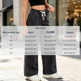 thumbnail image 4 of Falkdiz Girls Denim Pants Outdoor Gift Trousers Relaxed fit Wide Leg Solid Color Elastic Waist Drawstring Pockets for Girls Casual , Black , Size: 10, 4 of 8