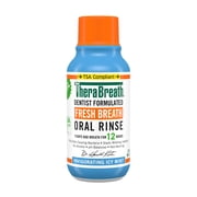 TheraBreath Mouthwash, TSA Compliant Travel Size, Icy Mint Flavor, Alcohol Free, 3 fl oz