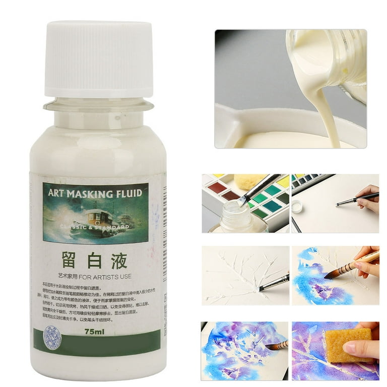 Pigment Covering Liquid, Watercolor White Liquid Art Masking Fluid