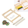 thumbnail image 3 of Los Niños Tejido Telar, El Kit de Tejido de Niños Estimulan la Creatividad Marco Brillante de Madera Premium Alta Seguridad para Niños, 3 of 7