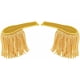 thumbnail image 1 of 2 piezas de hombreras con borlas desmontables de tela para maestro de ceremonias, con cadena dorada, insignia y broche., 1 of 9