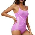 thumbnail image 3 of Gmluru Shapewear For Women Adjustable Shoulder Strap Tight Fitting Hip Lifting And Shaping Jumpsuit Purple Shaping Underwear S-3XL, 3 of 5