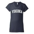 thumbnail image 2 of Wild Bobby State of Virginia College Style Women Standard V-Neck Tee, 2 of 6