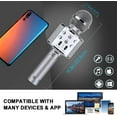 thumbnail image 4 of Qishi Voice Disguiser Karaoke Machine for Kids, Silver, 4 of 6