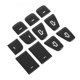 thumbnail image 2 of 11 pegatinas para interruptor de elevación de ventana, reposabrazos de puerta, botón de elevación de vidrio, cubierta embellecedora de repuesto para Tesla Modle Y Model 3 2017 a 2021, 2 of 5