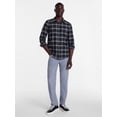 thumbnail image 2 of George Men's and Big Men's Slub Cotton Shirt with Long Sleeves, Sizes S-3XL, 2 of 5