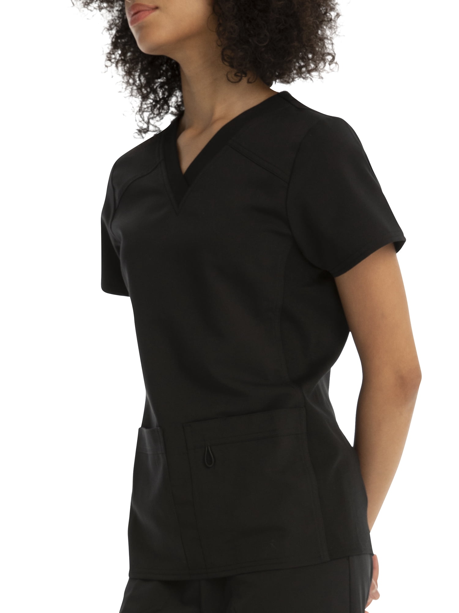 Scrubstar Women's Flexible Stretch Knit Side Panel V-Neck Scrub Top WD803