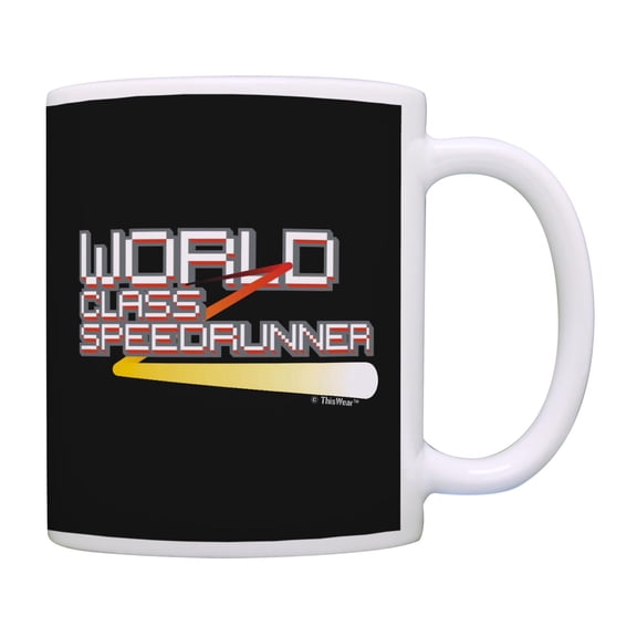 Speedrunner Gamer World Class Speedrunner Gamer Coffee Mug Tea Cup Black