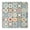 Colorful Mix Pattern, variant on Colorful Boho Floral Square Tablecloth 36x36 Inch with Elastic Hem for Table Protection