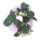 thumbnail image 1 of Anillo de vela, coronas de hojas de eucalipto artificiales, minicandelabro, regalos, decoración del hogar, corona de granja verde para granja Rosa, 1 of 9