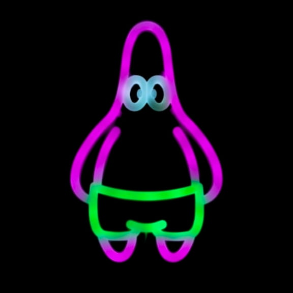Patrick Star Neon Wall Art Light – Character Glow Décor