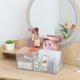 thumbnail image 4 of Acrylic Transparent Cosmetic Organizer with 2 Drawers, Cosmetic Display Cabinet for Dresser, Bathroom Counter, Countertop Bracket for Lipstick, Brush, 4 of 4