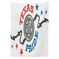 thumbnail image 3 of Ambesonne Texas Star Tablecloth Rectangular Table Cover, American South Motif, 60"x90", Vermilion Pale Grey, 3 of 4