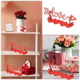 thumbnail image 4 of Valentine's Day Love Sign Rustic Table Decor Holiday Tiered Tray Decor With Wooden Base Freestanding Love Metal Word Sign For Home Tabletop Centerpiece Mantel Shelf Fireplace, 4 of 8
