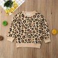 thumbnail image 1 of Enfants Bébé Fille Garçon Automne Manches Longues Tops T-Shirt Léopard Imprimé, 1 of 5
