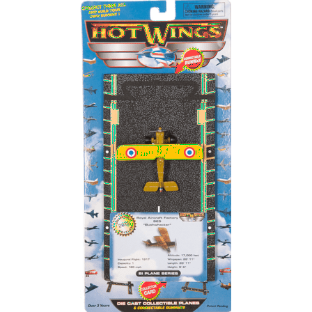Hot Wings British SE5 Bushwhacker with Connectible Runway