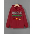 thumbnail image 4 of UNCLE LEVEL UNLOCKED Letter Print Pullover Cute&Cozy Hoodie For Kids Boys Spring Fall Winter - Keep Him Warm And Stylish!, 4 of 9