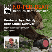 UDAP No-Fed-Bear Bear Resistant Food Canister, 2 Gallon Capacity, IGBC Approved