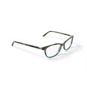 Walmart Womens WOP64 Square Prescription Eyeglasses with Case, Brown Turquoise