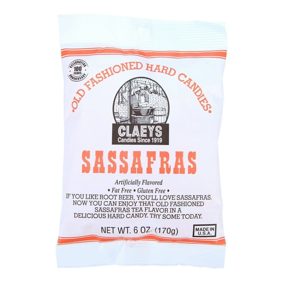 Claey's Fat-Free Old Fashioned Sassafras Hard Candies, 6 Oz.